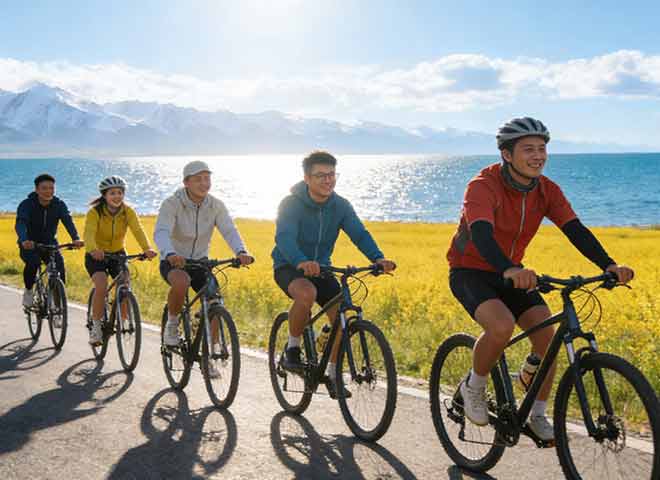 杭州骑行俱乐部32位青海湖环湖